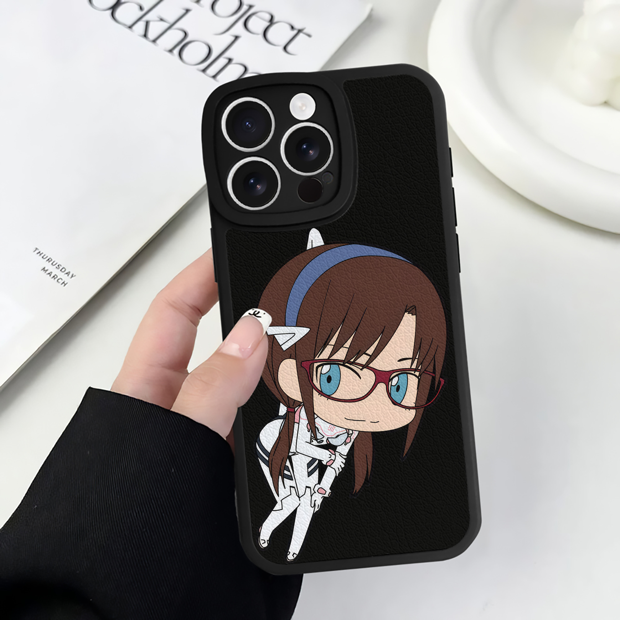 （画像用） EVA 新世紀エヴァンゲリオン 【iPhone 16シリーズ対応】シリコンスマホケース（レザー調） 材質：シリコン
